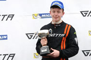 Jack secured two race wins in the Airwaves Racing Ginetta G40 at Brands Hatch last month